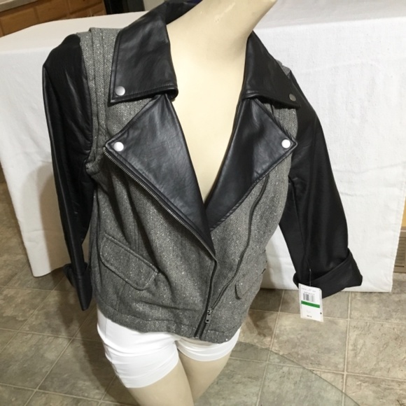 NWT $66.00 Jolt Front Zip Closure Jacket or Blazer Trendy Size L Juniors NEW! - Picture 6 of 7